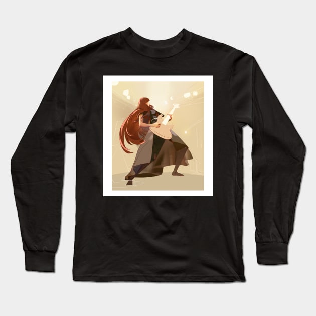 RockBassPlayer Long Sleeve T-Shirt by joearc